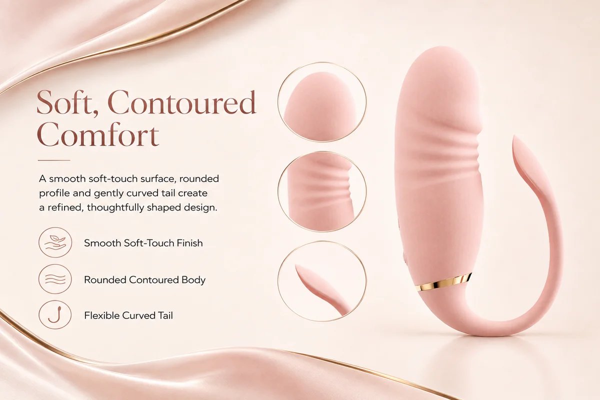 Pembe Ruya Luna feature graphic highlighting warming and contoured design