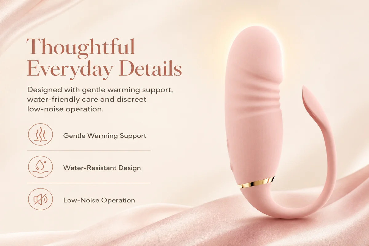 Pembe Ruya Luna feature graphic highlighting wearable tail design