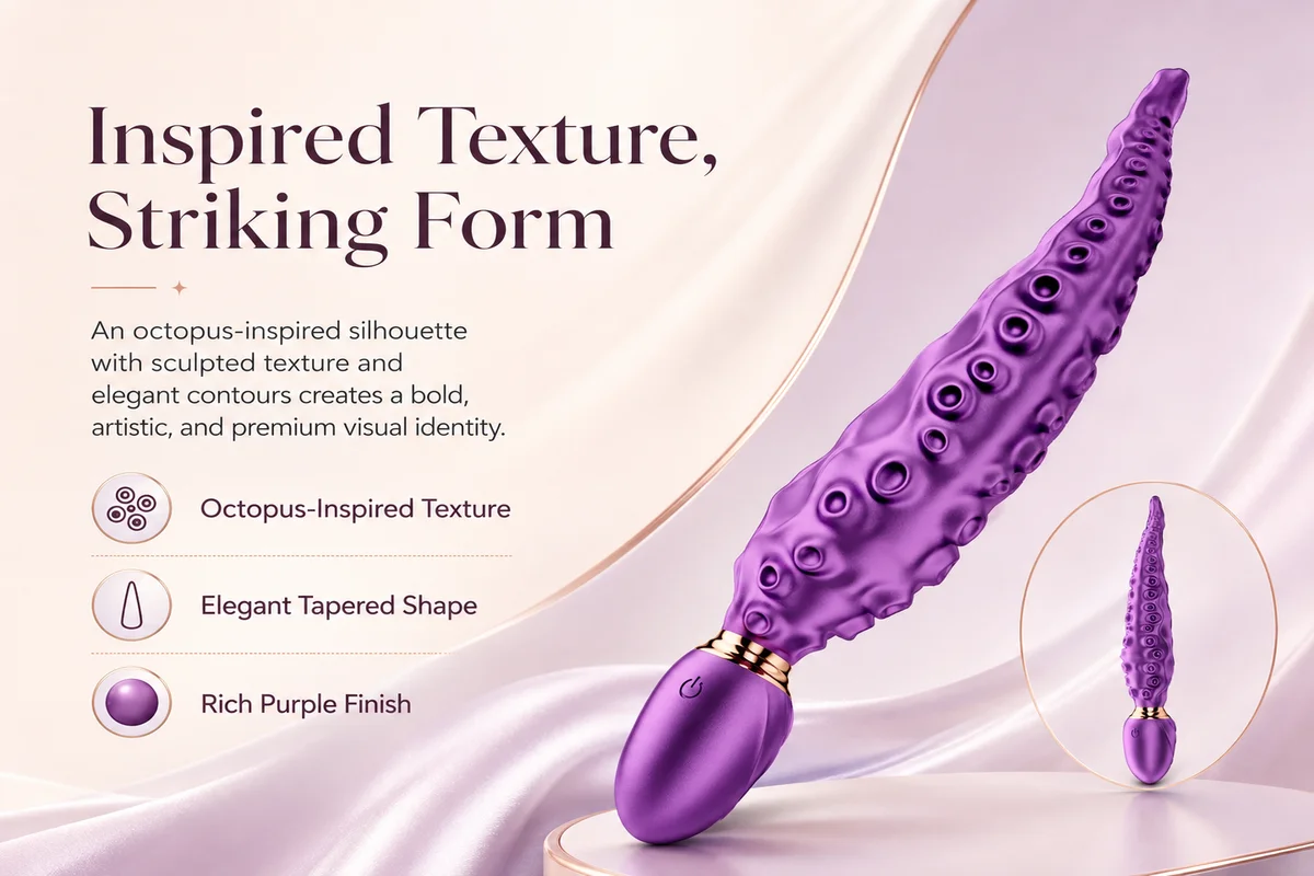 Pembe Ruya Luna feature graphic highlighting textured octopus-inspired design