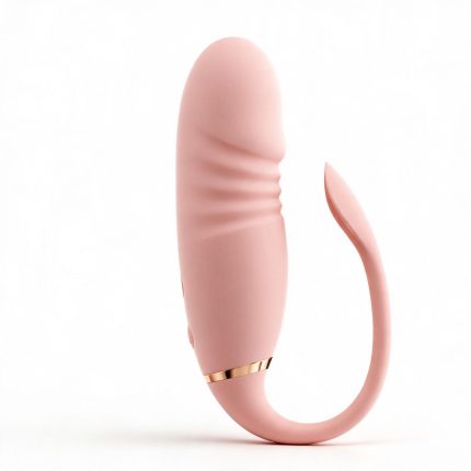 Pembe Ruya Luna telescopic wellness device with a flexible external tail in a premium product display